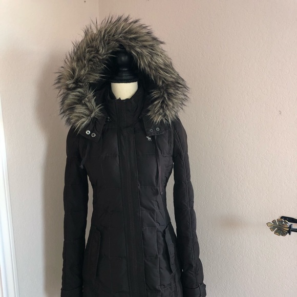 Abercrombie and Fitch Brown Parka - Picture 4 of 16